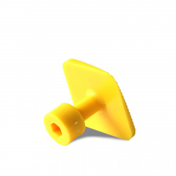 Ventosa Laka quadrada amarela - unidade - 27 mm Ventosa Laka quadrada amarela - unidade - 27 mm