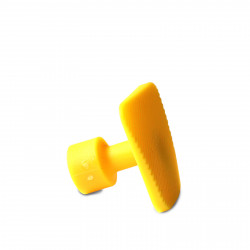 Ventosa Laka quadrada amarela - unidade - 27 mm