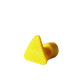 Ventosa Laka triangular amarela - unidade - 23 mm
